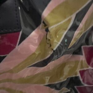 Tory Burch laminated tote